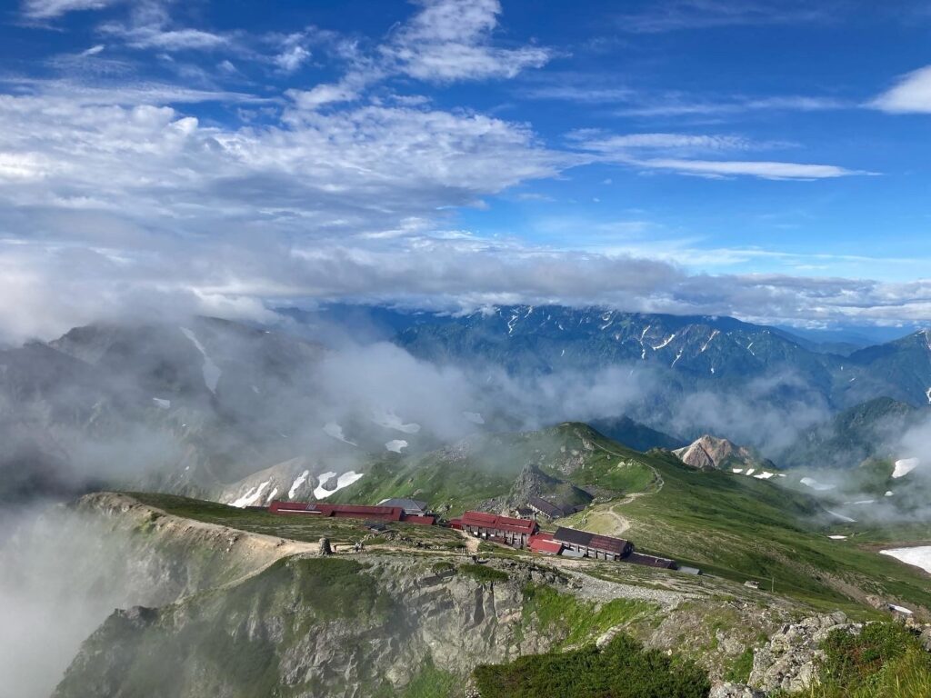 白馬岳　山頂　白馬山荘